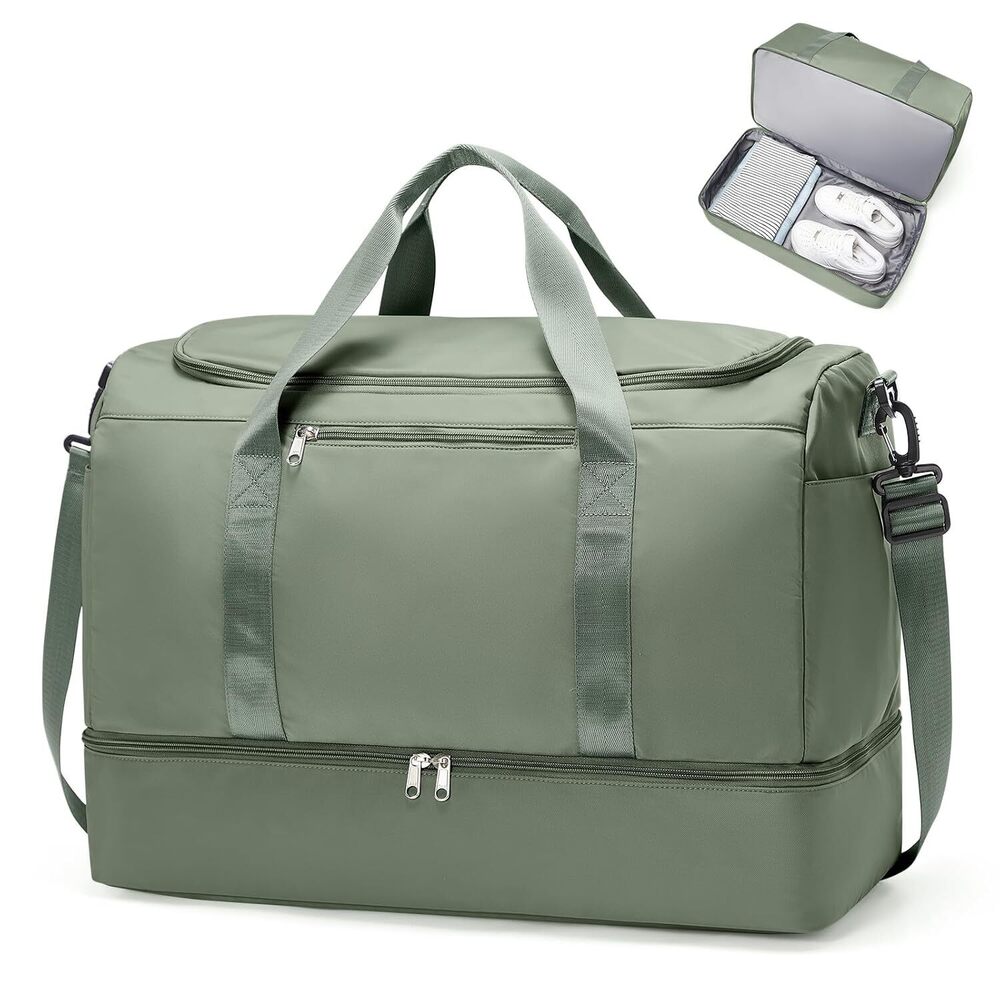 Extra Large Travel Duffle Bag,Carry on Overnight Weekend Bag with Shoes